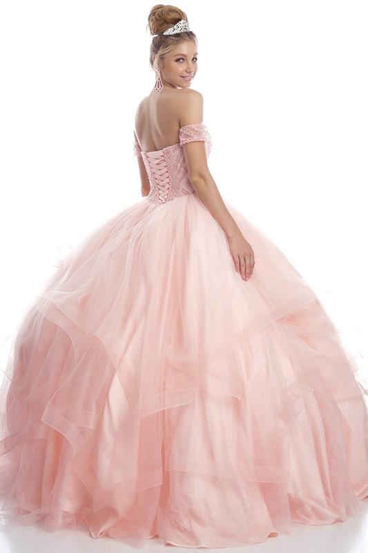 Tiered Sweetheart Ball Gown by Juliet 1424