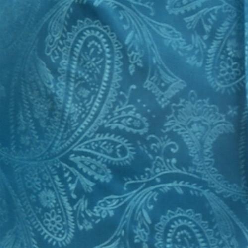 Turquoise Paisley Bow Ties with Matching Pocket Squares-Men's Bow Ties-ABC Fashion