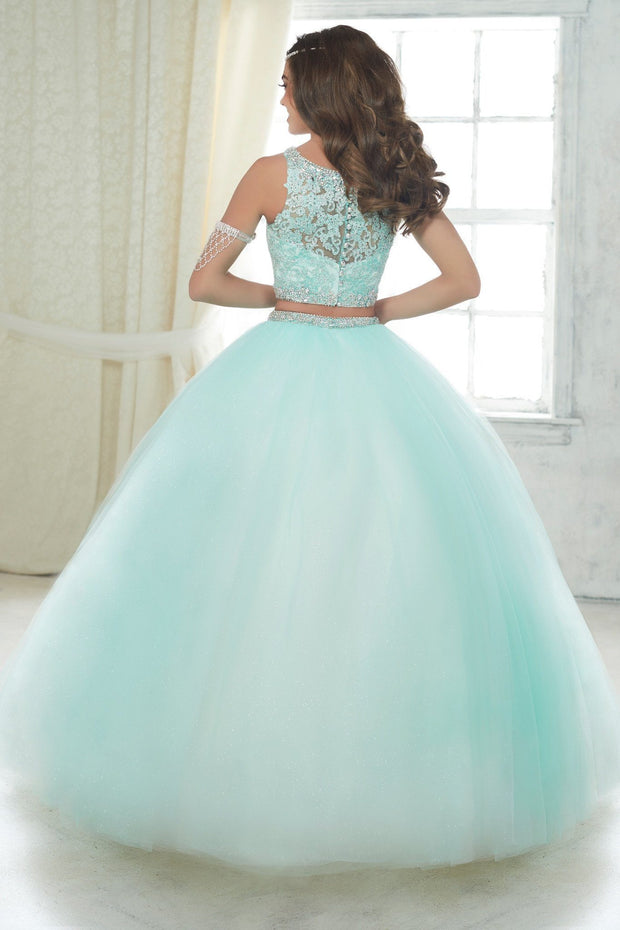 Two Piece Lace Applique Dress by House of Wu Fiesta Gowns Style 56317-Quinceanera Dresses-ABC Fashion