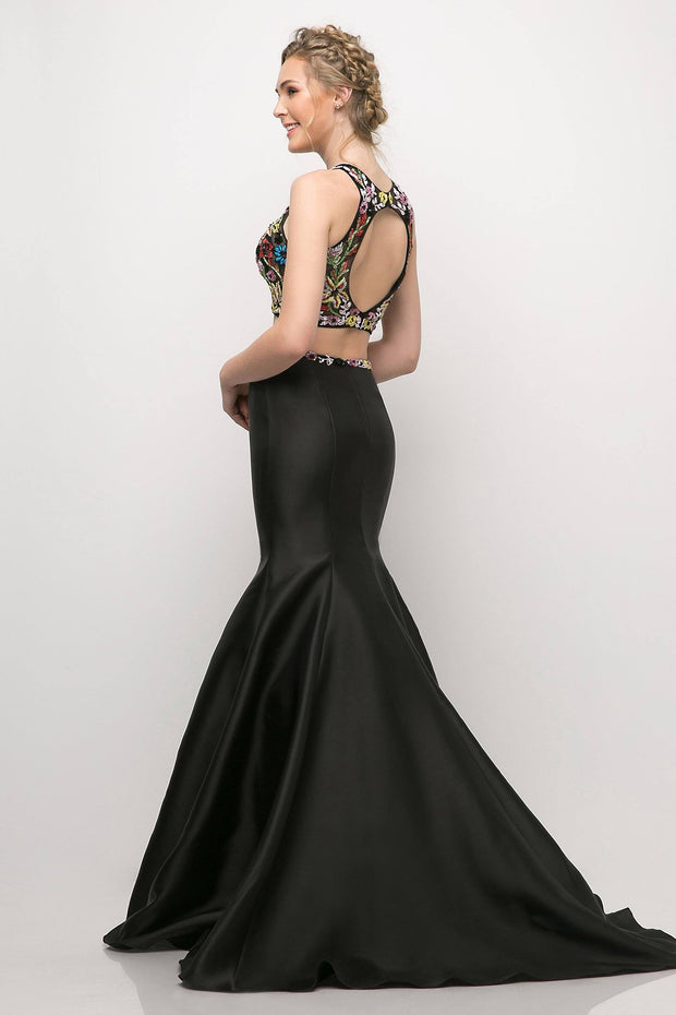 Beaded Two-Piece Mermaid Dress by Cinderella Divine 84267 – ABC Fashion