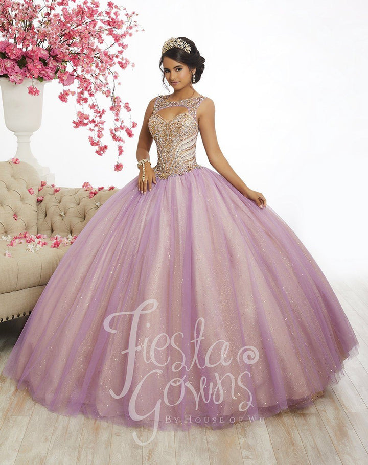 Two-Tone Tulle Quinceanera Dress by Fiesta Gowns 56344-Quinceanera Dresses-ABC Fashion