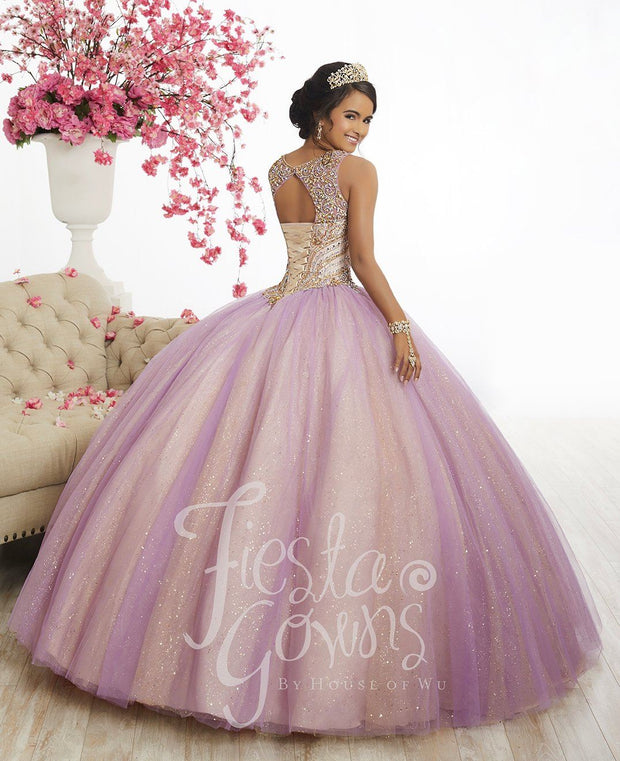 Two-Tone Tulle Quinceanera Dress by Fiesta Gowns 56344-Quinceanera Dresses-ABC Fashion