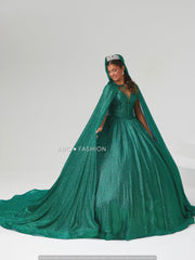 V-Neck Quinceanera Dress by Fiesta Gowns 56442