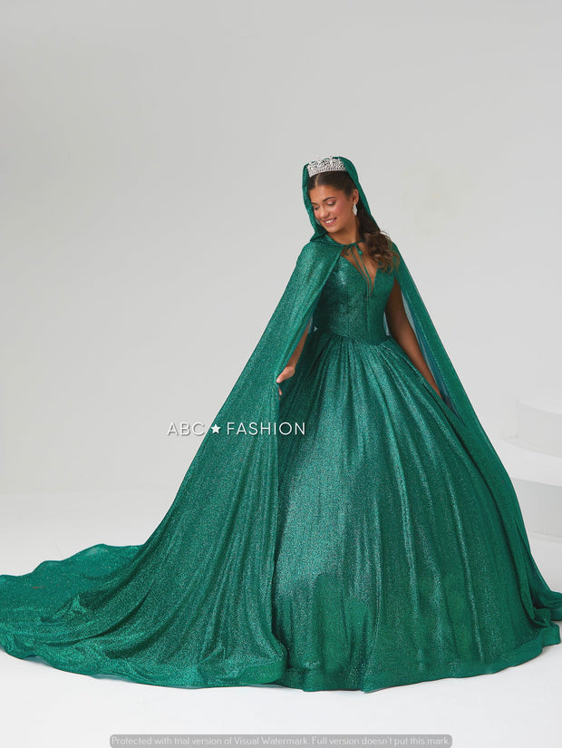 V-Neck Quinceanera Dress by Fiesta Gowns 56442