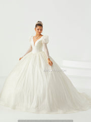 V-Neck Quinceanera Dress by Fiesta Gowns 56442