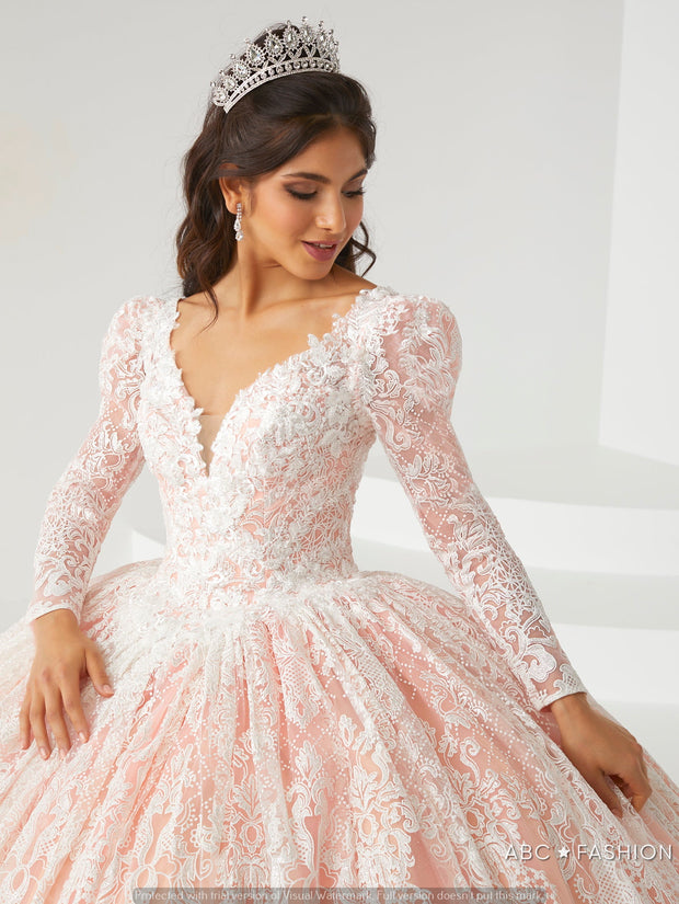 V-Neck Quinceanera Dress by House of Wu 26005