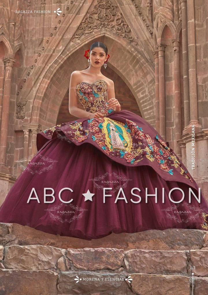 Virgen De Guadalupe Quinceanera Dress by Ragazza Fashion M18-118-Quinceanera Dresses-ABC Fashion