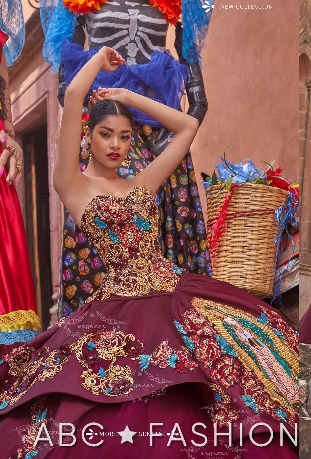 Vestidos de quinceanera con la virgen de guadalupe hotsell