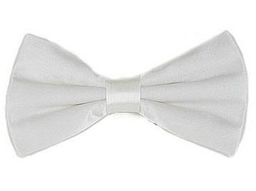White Bow Ties with Matching Pocket Squares-Men's Bow Ties-ABC Fashion