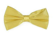 Yellow Bow Ties with Matching Pocket Squares-Men's Bow Ties-ABC Fashion