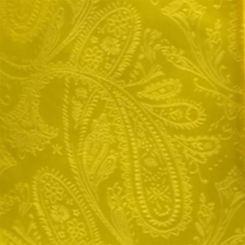 Yellow Paisley Bow Ties with Matching Pocket Squares-Men's Bow Ties-ABC Fashion